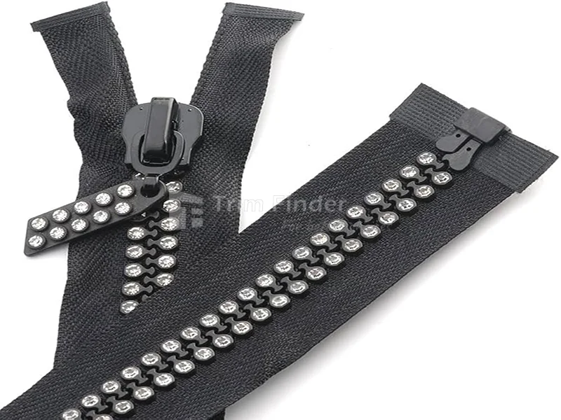 Decorative Zippers for fashion clothing, handbags, and accessories – stylish and colorful