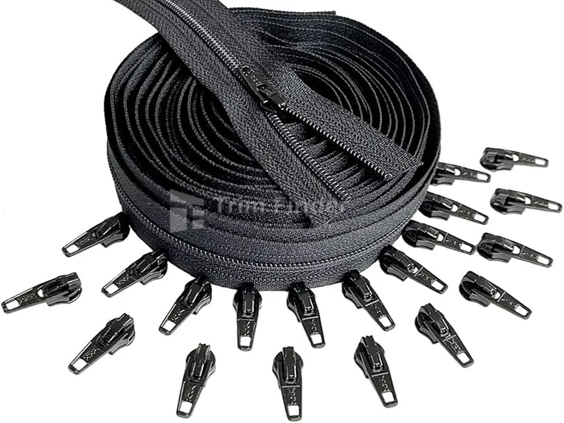 Continuous Zippers by the Yard for upholstery, tents, cushions – customizable length and flexible