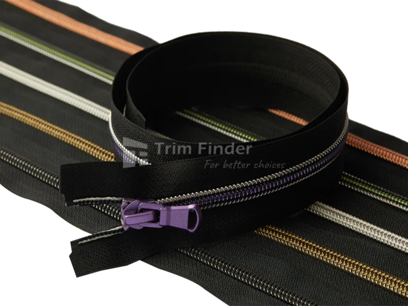 Nylon coil zippers for jackets, backpacks, tents – lightweight and flexible