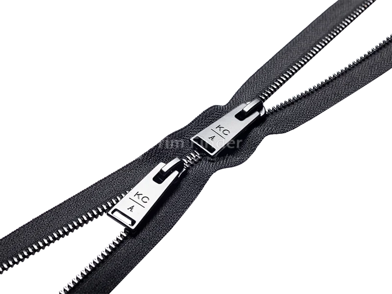 Two-Way Zippers for long coats, luggage, and sleeping bags – dual sliders for flexibility