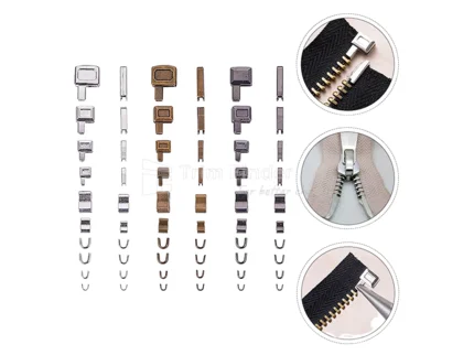 Zipper Stops , Pin & Box:  Essential Components for Secure Functionality