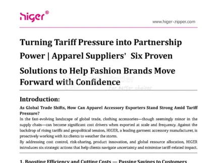 Apparel Suppliers’ Six Proven Solutions to Help Fashion Brands Move Forward with Confidence
