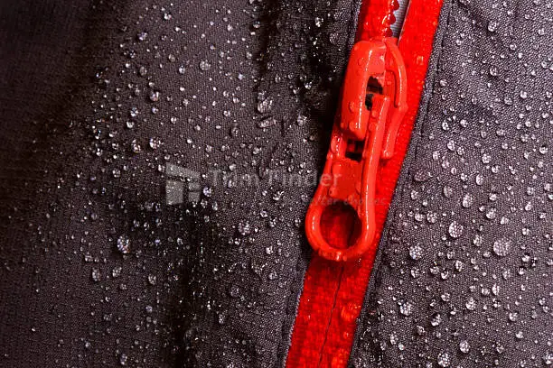 Waterproof textile fabric and zipper for outdoor apparel