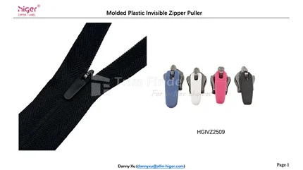Higer Molded Plastic Zipper Puller Series V1.0