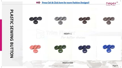 Higer Plastic Button Collection
