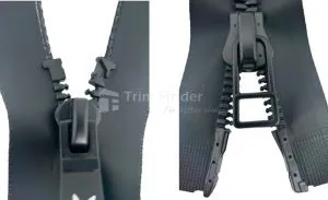 Open end or 2-way open end Vislon zipper (Slider can be changed flexibly)