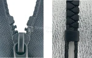 Close-end Molded Plastic zipper(Slider can’t be changed