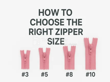 How to Choose the Right Zipper Size: #3 vs #5 vs #8 vs #10 (Simple Guide for Garments & Bags)