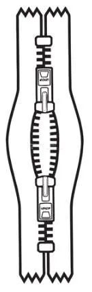 Zipper with Double Sliders O-Type